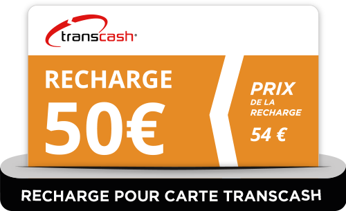 Recharge pour care Transcash 50€